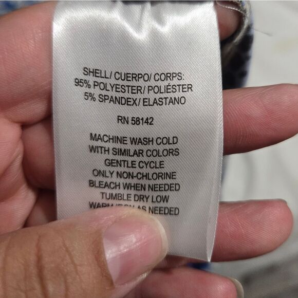 Maggy London Floral Blue and White Midi Dress - Picture 7 of 10